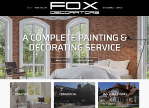 Fox Decorators Web Design